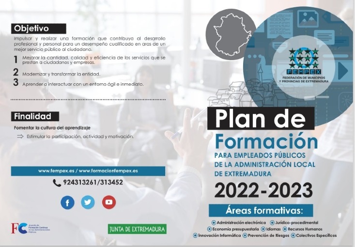 Abierto el plazo para solicitar cursos del Plan de Formación 2022-23