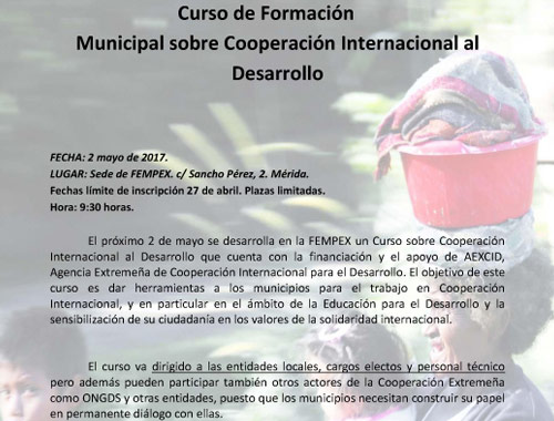 Curso de Formación Municipal sobre Cooperación Internacional al Desarrollo